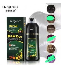 Augeas Herbal 3in1 Hair Dye Shampoo 500ml Dark Brown-Coffee-Black-Chestnut-Brown